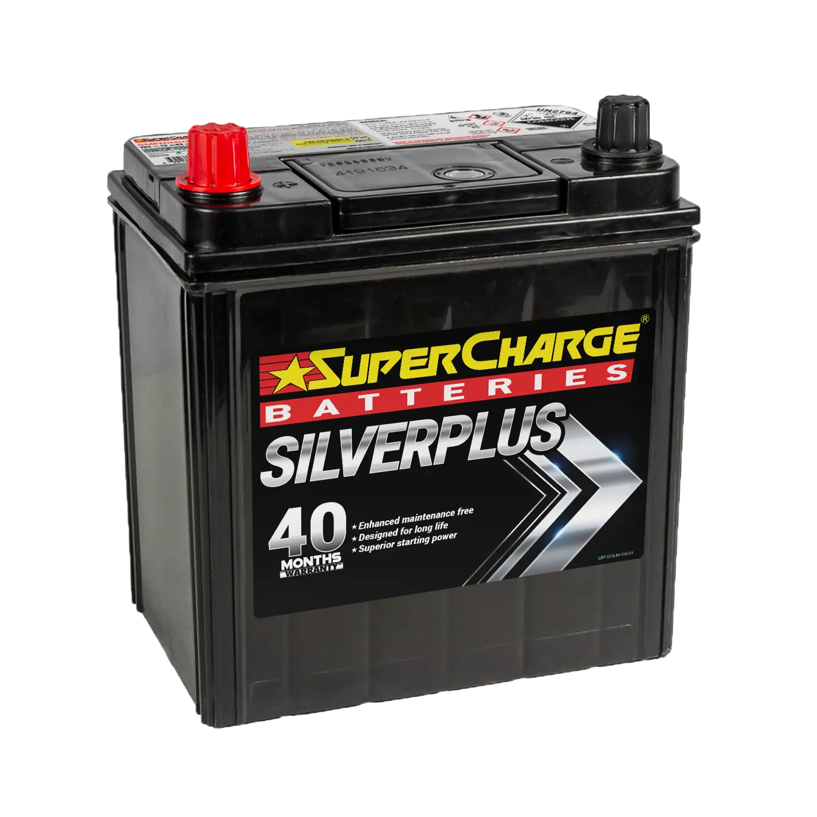 SilverPlus SMFNS40ZAX Car Battery by Supercharge Batteries