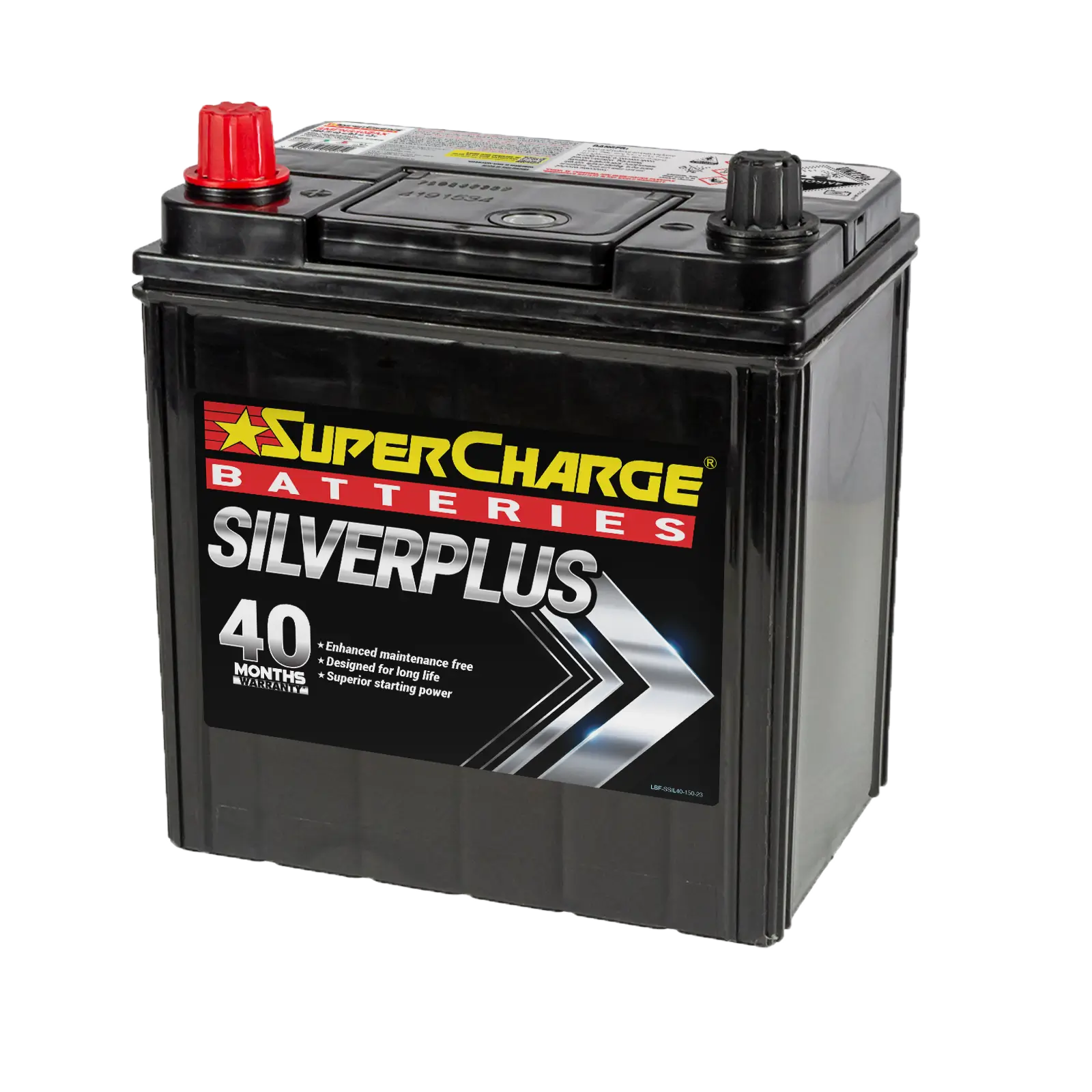 SilverPlus SMFNS40ZAX Car Battery Battery by Supercharge Batteries
